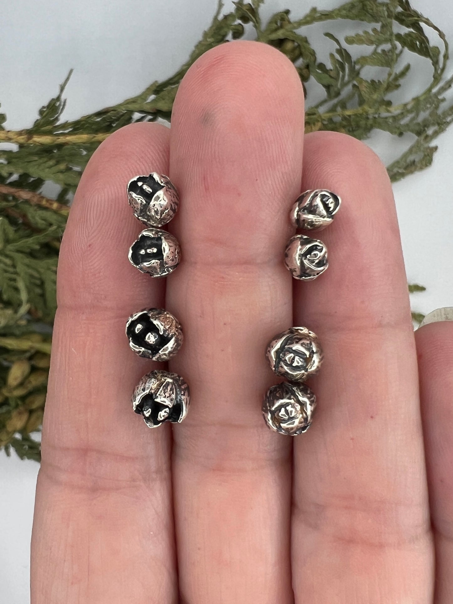 Cedar Cone Stud Earrings