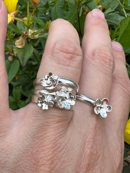 Spinning Flower Rings