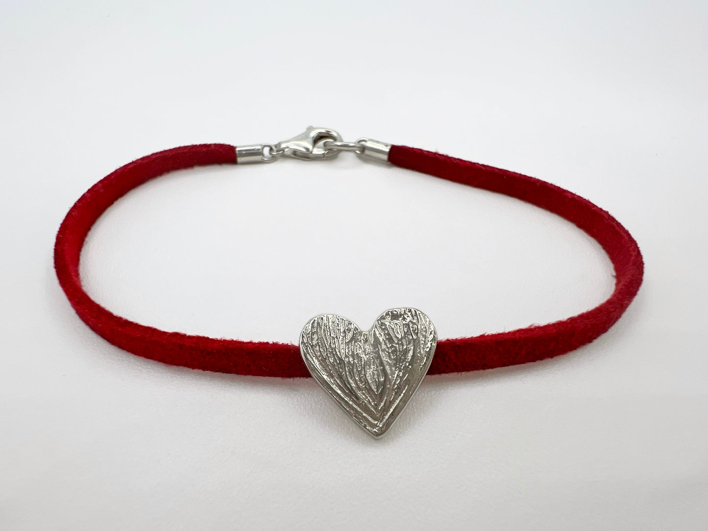 Key to My Heart - silver heart slider bracelet