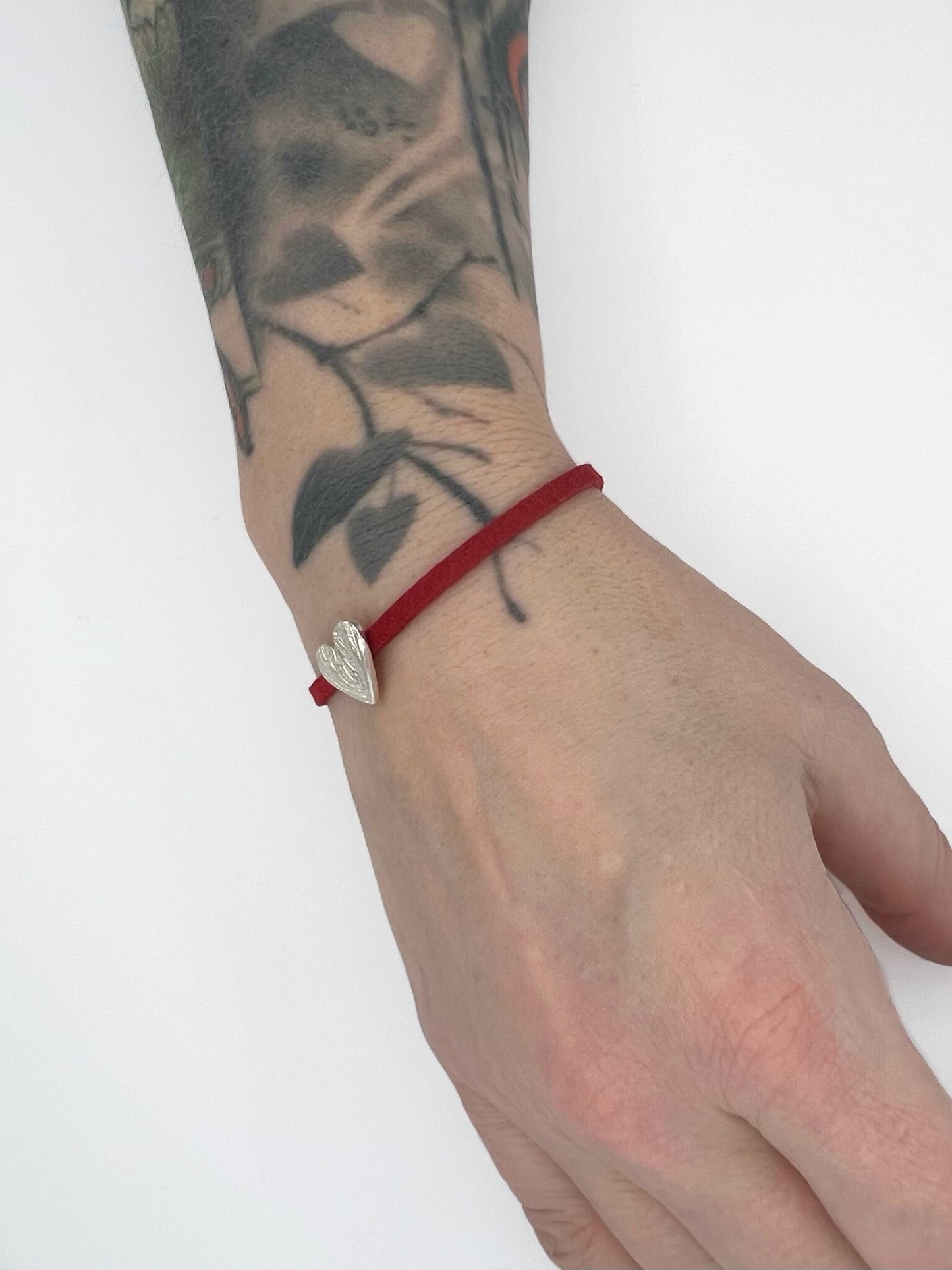 Key to My Heart - silver heart slider bracelet