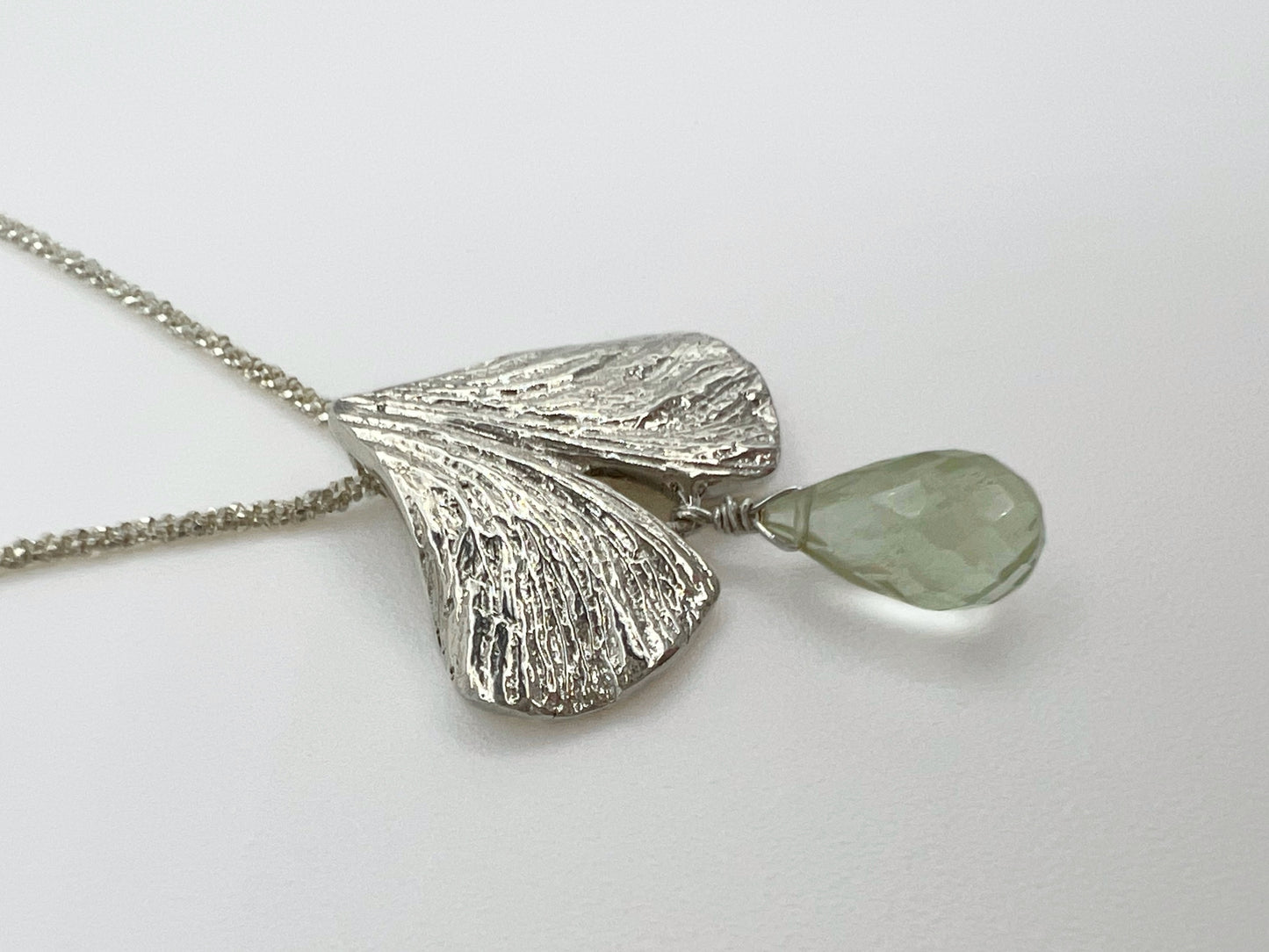 Key to My Heart - Green Amethyst Pendant
