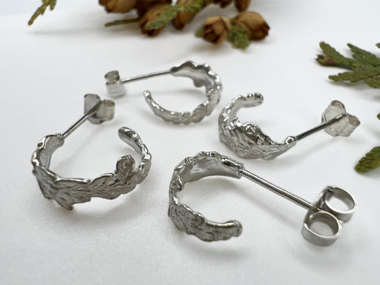 Cedar Curl Hoop Earrings