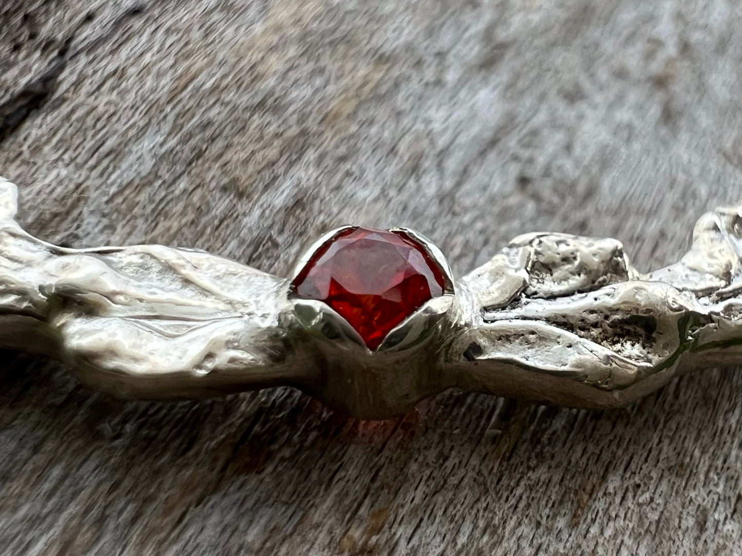 Lucky Cedar Necklace with Sapphire