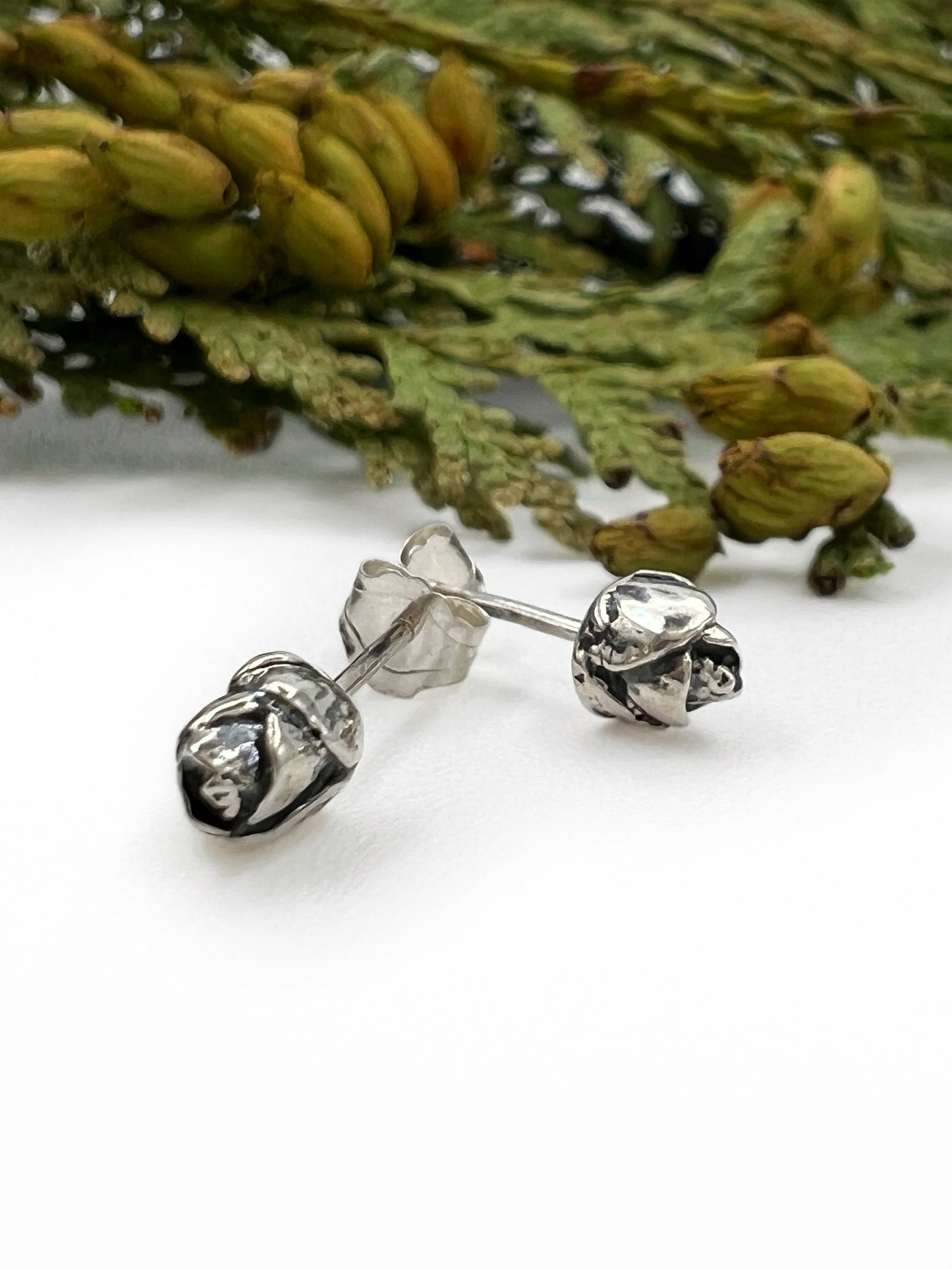 Cedar Cone Stud Earrings
