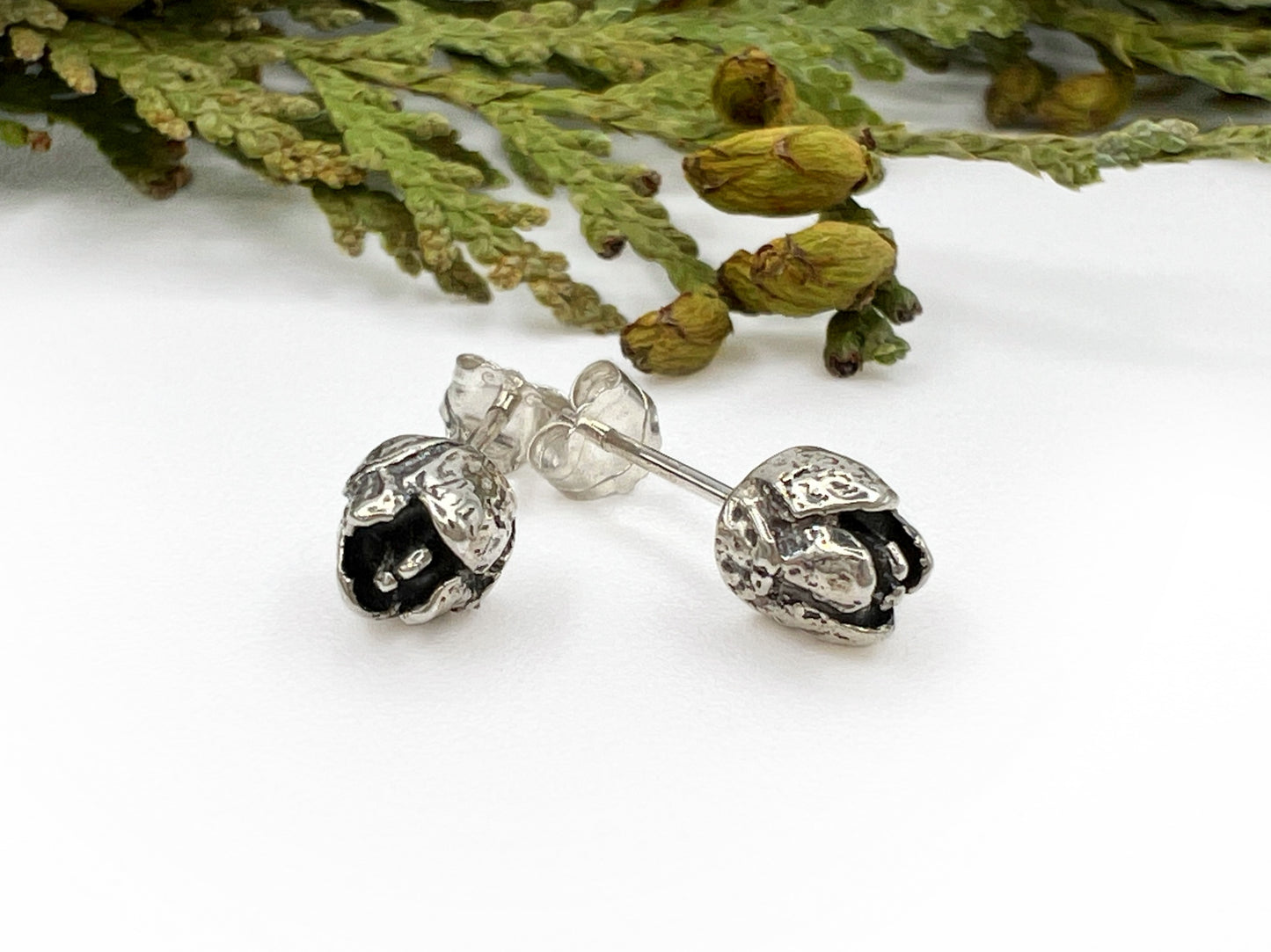Cedar Cone Stud Earrings