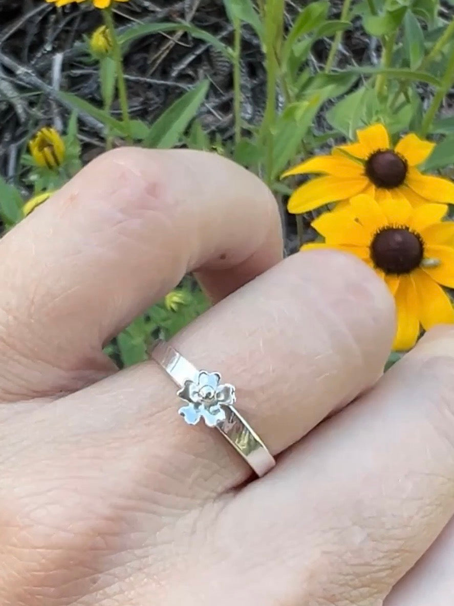 Spinning Flower Rings