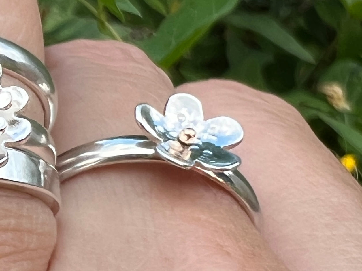 Spinning Flower Rings