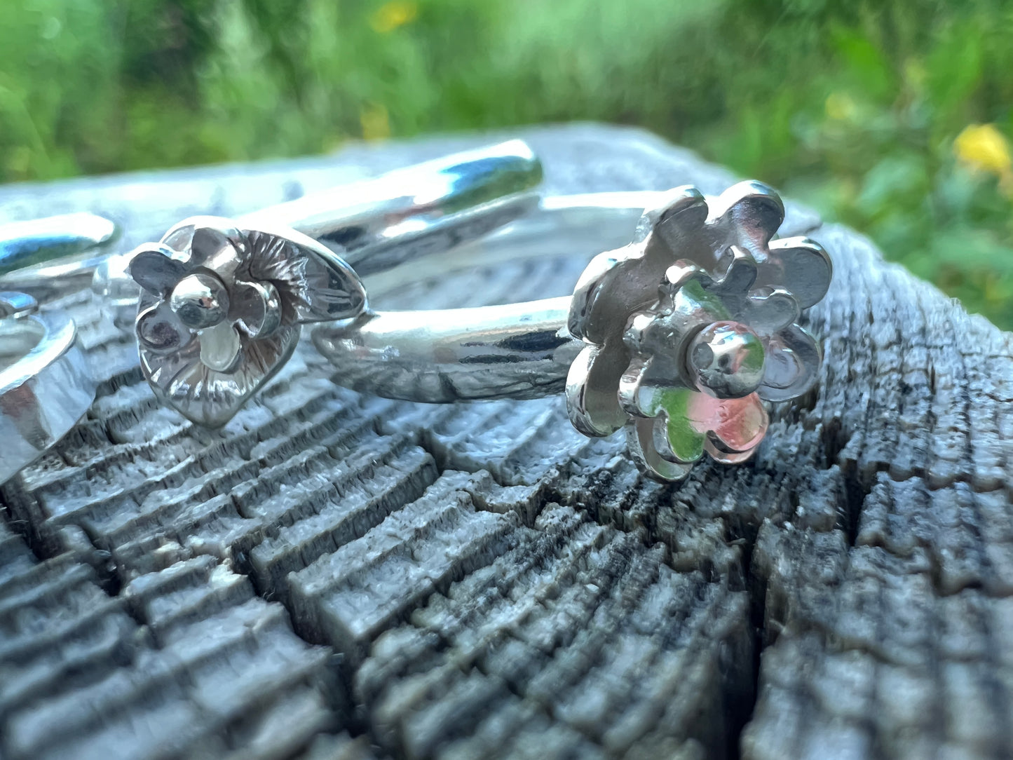 Spinning Flower Rings