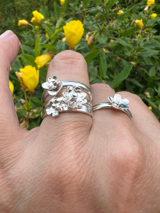 Spinning Flower Rings