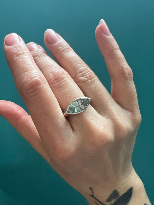 Horizon’s Edge Ring with Aquamarine