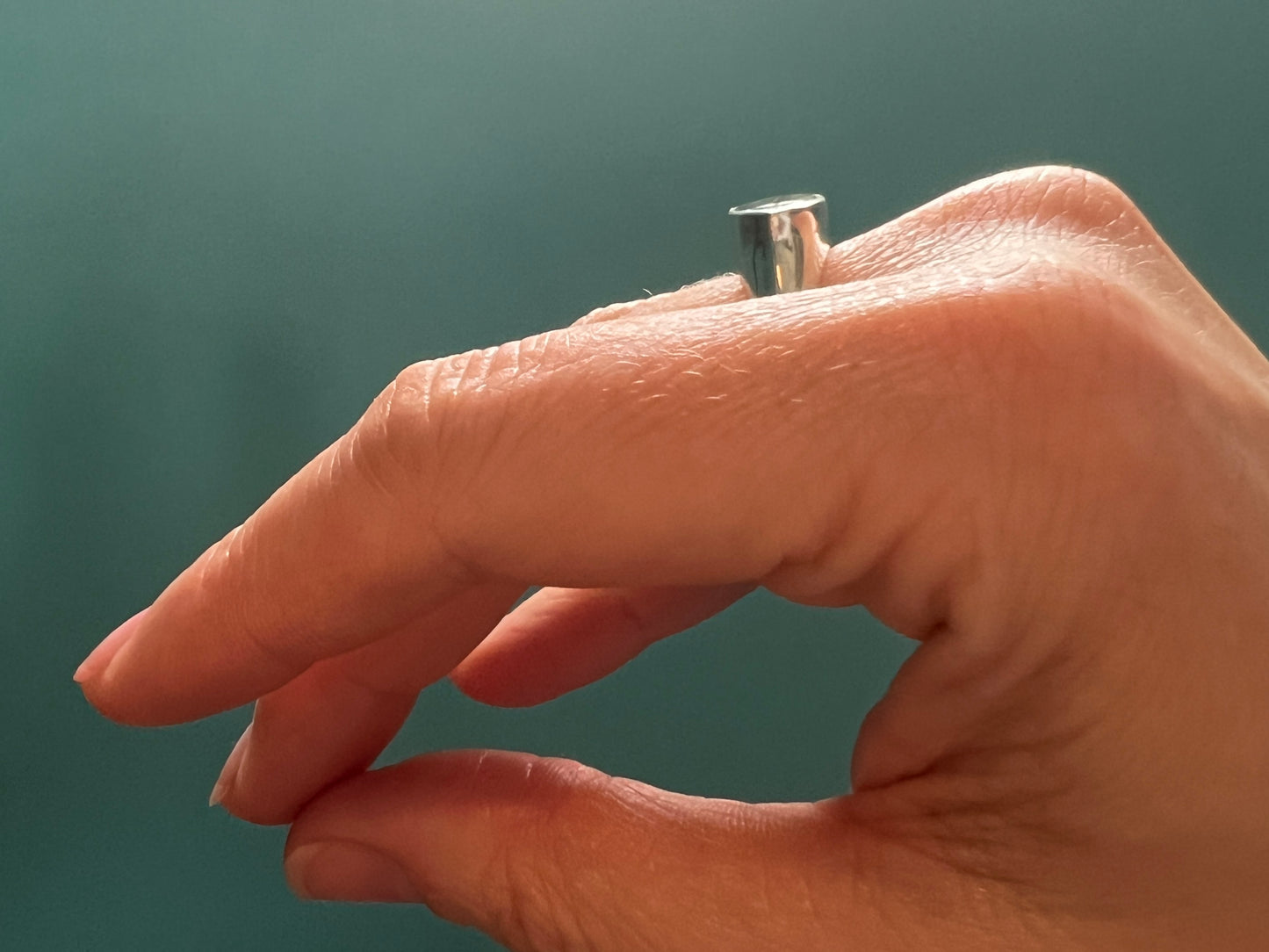 Horizon’s Edge Ring with Aquamarine