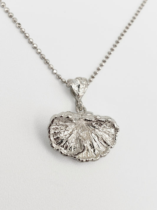Sterling silver fungi pendant.